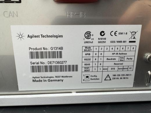 Agilent 1200 Series Variable Wavelength Detector G1314B for HPLC Applications-cover