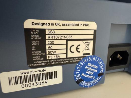 Stuart SB3 Digital Laboratory Sample Rotator with Adjustable Speed and Multi-Sample Holder Plate-cover