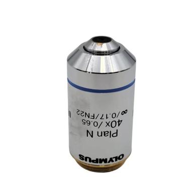Olympus Plan N 40x Microscope Objective Lens, 0.65 NA, RMS Thread-cover