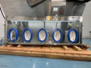 Walker Barrier Systems 37846-1A-D Stainless Steel 4-Glove Milling Isolator with Allen-Bradley HMI, 4 of 4