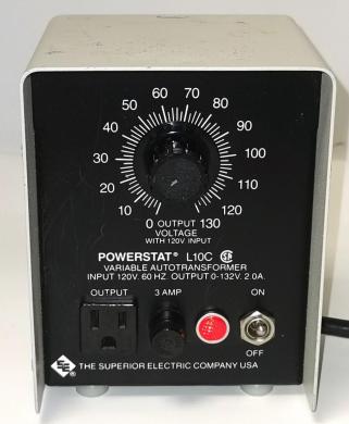Superior Electric Powerstat L10C Variable Autotransformer-cover