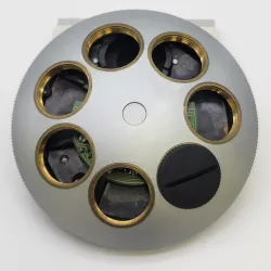 Leica DMRBE Coded Nosepiece 7-Position Microscope Objective Turret, 3 of 3
