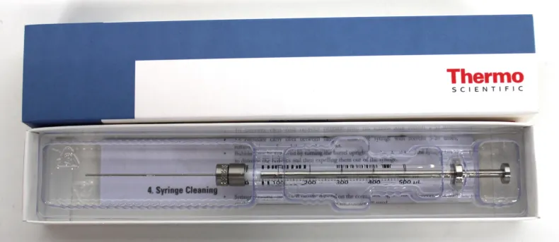 Thermo Scientific 365JLT41 500µL Borosilicate Glass Syringe for HPLC Autosampler with 22G Needle