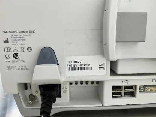 GE Datex-Ohmeda Carescape B650 Multiparameter Patient Monitor