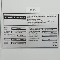 Controltécnica CPH 12 Stability Test Chamber with Temperature and Humidity Control, 9 of 11