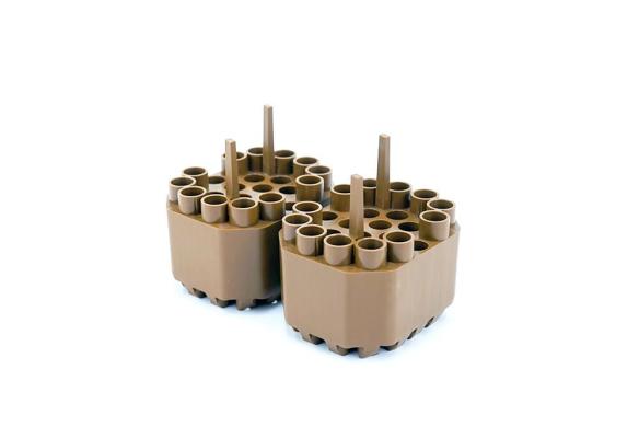 Thermo Scientific 75007306 Set of 2 Centrifuge Bucket Inserts for 24 × 15 mL Conical Falcon Tubes, TX-1000-cover