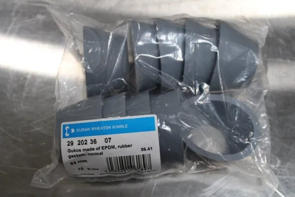 DWK Life Sciences 63mm EPDM Rubber Conical Gaskets for Vacuum Filtration Accessory