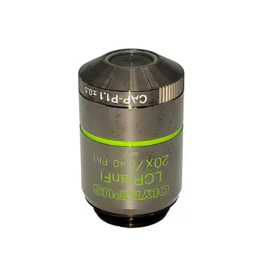 Olympus LCPlanFl 20x Phase Contrast Microscope Objective with CAP-P1.1