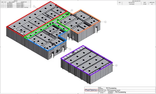 Podtronix Double Wall Modular Cleanroom Facility for Controlled Environments