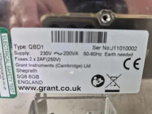 Grant QBD1.4 Digital Dry Block Heater with Precise Temperature Control, 5 of 5