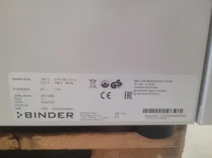 BINDER KB-115 Refrigerated Incubator / Drying Oven, 7 of 8