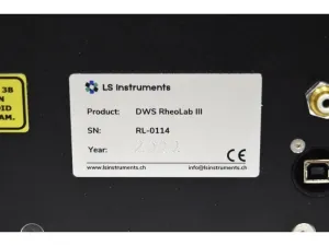 LS Instruments DWS RheoLab III Diffusing Wave Spectroscopy Microrheometer, 17 of 17