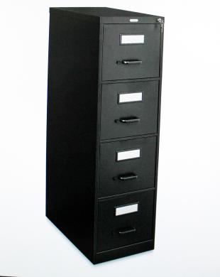 Uline H-1915BL Locking Vertical Steel File Cabinet, 4-Drawer Office Storage-cover