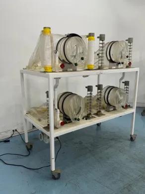 CBC Clean Quad Flexible Glove Isolator with Mobile Two-Tier Frame