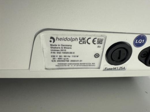 Heidolph Unimax 2010 Platform Shaker with Adjustable Speed Control, 8 kg Load Capacity-cover