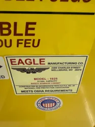 Eagle Model 1925 12-Gallon Flammable Liquid Storage Cabinet, 2 of 2