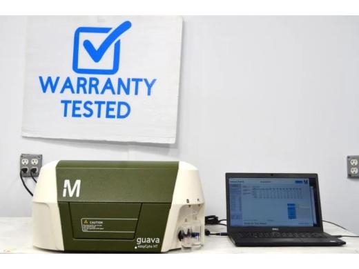 Millipore Cytek Guava EasyCyte BGR HT 3-Laser 10-Color 8-Detector Benchtop Flow Cytometer with 96-Well Autosampler-cover