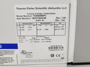Thermo Fisher Scientific TDE50086FV Ultra-Low Temperature Freezer, 4 of 17