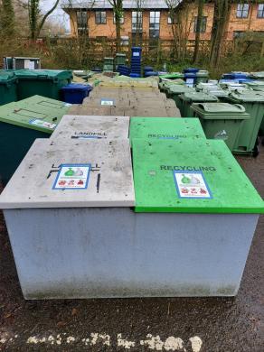 35 x Fibreglass Waste Storage Bins - General & Recycling-cover