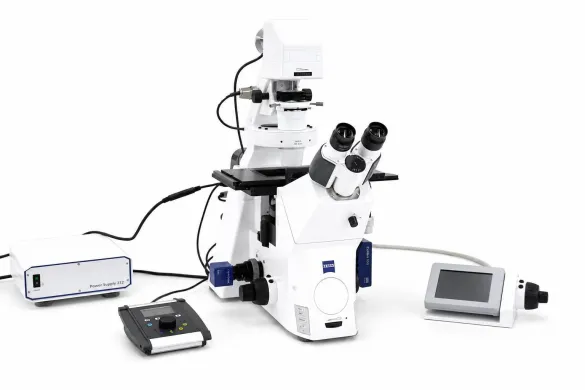 Zeiss Axio Observer 7 Inverted Research Microscope with Colibri 7 LED Fluorescence, Filter Sets 90/92/110 and Dual Cameras