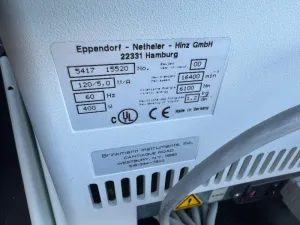 Eppendorf 5417C High-Speed Benchtop Microcentrifuge for 1.5/2.0 mL Tubes, 3 of 5