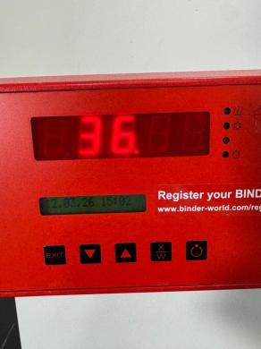 Binder KB 23 Single Chamber Cooling Incubator with Digital Temperature Control-cover