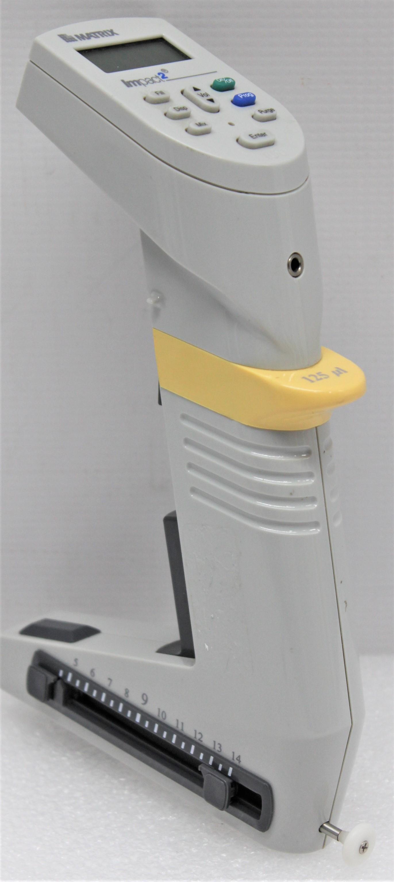 Matrix Impact 2 12-Channel Electronic Pipettor with 125 µL Capacity and Ergonomic Design