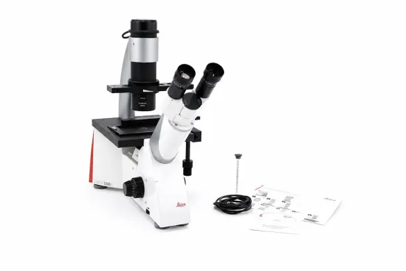 Leica DMi1 Inverted Phase Contrast Cell Culture Microscope with FlexCam C1 Camera, 5x–40x