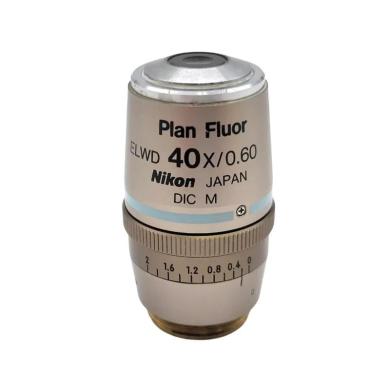 Nikon Plan Fluor ELWD 40x Microscope Objective with Correction Collar-cover