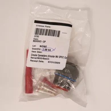 Amphenol MS3456W22-22P Circular MIL-Spec 4-Pin Size 8 Threaded Coupling Connector