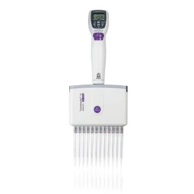BrandTech Scientific Transferpette-8 Electronic Multichannel Pipette, 50 to 1250ul