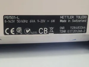 METTLER TOLEDO PB1501-L Precision Balance, 4 of 5