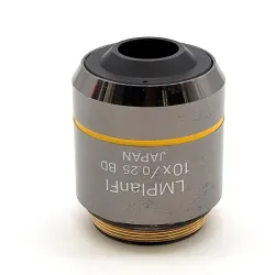Olympus LMPlanFl 10x BD Brightfield Darkfield Microscope Objective, 2 of 4