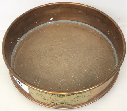 Tyler #50 Brass 8-Inch Test Sieve with 300μm Aperture, ASTM E-11 Compliant