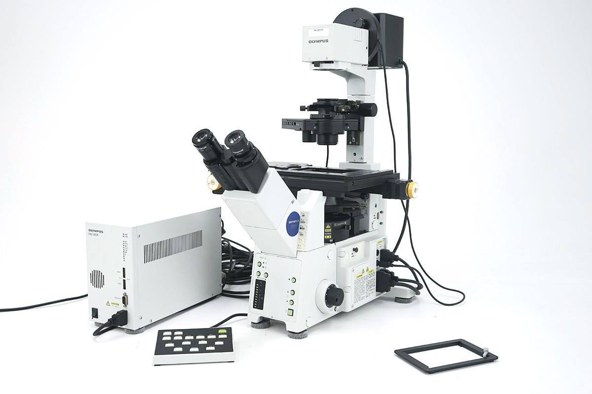 Olympus IX81 Inverted Fluorescence Microscope with Motorized Stage and 10x–60x Objectives