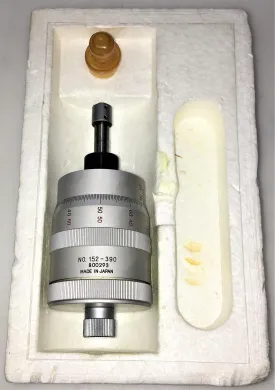 Mitutoyo 152-390 Micrometer Head for XY Stage, 0-25mm Range (X-Axis)