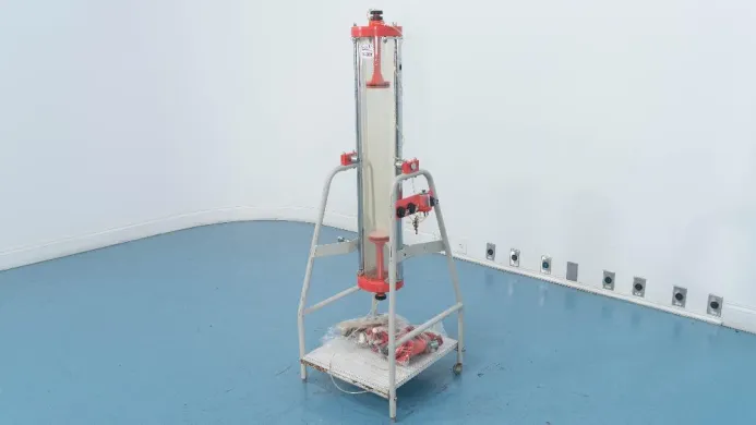 Pharmacia Biotech Plastic Chromatography Column with Stand for Bioprocessing Applications