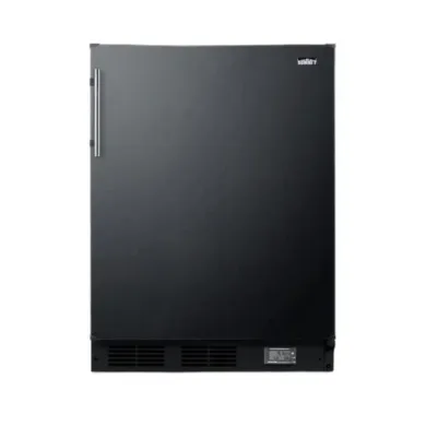 Summit BKRF663BBIADA 24" Wide ADA Compliant Built-In Undercounter Refrigerator-Freezer