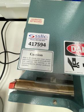 Clamco Model 9291 Manual Heat Sealing Machine for Laboratory Packaging-cover