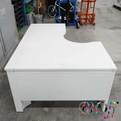 Uchida Yoko 5-110-6790 Skaena Desk System White 1600 × 1200 × 720 mm, 3 of 5
