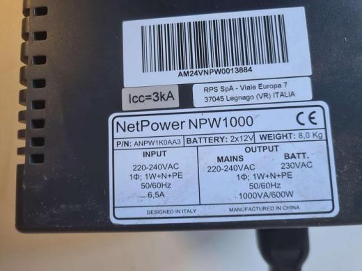 Riello Netpower UPS Uninteruptable power supply-cover