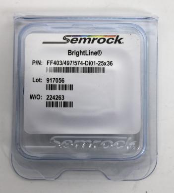SEMROCK FF403/497/574-Di01-25x36 Multi-Edge Dichroic Beamsplitter for Epi-Fluorescence Microscopy-cover