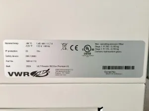 Ultra Low Temperature Freezer Model 528 / 352 with Digital Control and VIP Insulation, 13 of 13