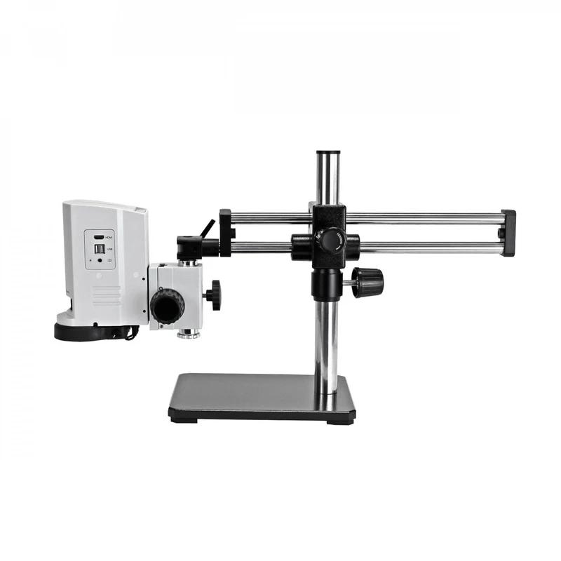 ZoomHD 2.0MP Digital Microscope with Ball Bearing Boom Stand and Integrated LED Ring Light