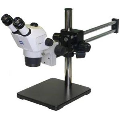 Zeiss Stemi 305 Trinocular Stereo Microscope with Dual Arm Boom Stand-cover