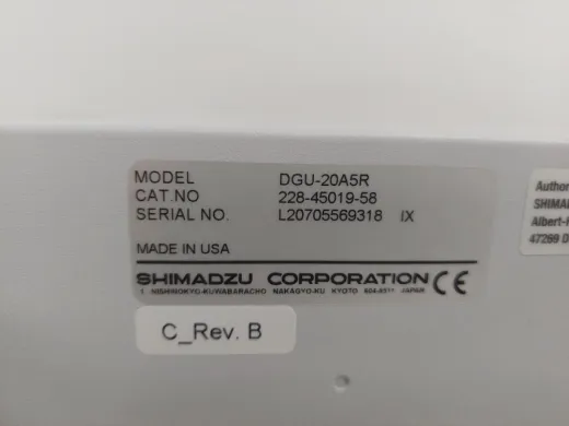 Shimadzu DGU-20A5R HPLC Degasser Module for Mobile Phase Gas Removal