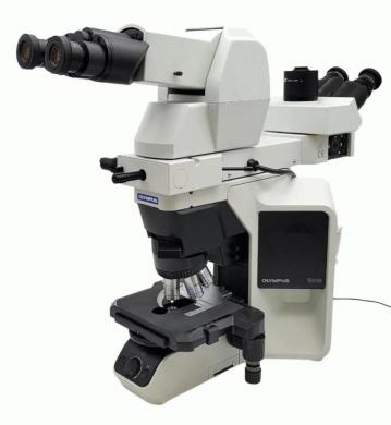 Olympus Microscope BX46 with Telescoping Head, Dual View Bridge & 2x Pathology-cover