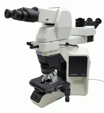 Olympus Microscope BX46 with Telescoping Head, Dual View Bridge & 2x Pathology
