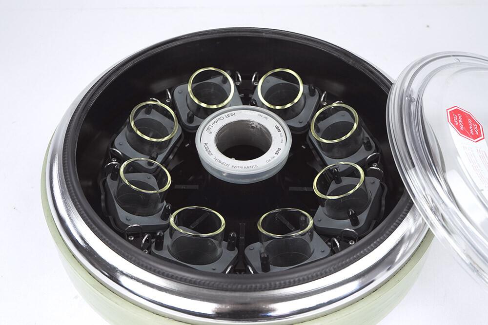 Heraeus Varifuge 5315 Centrifuge Rotor with Centri-Lab Adapter 7500 6463, 5600 RPM, 150/180 mL