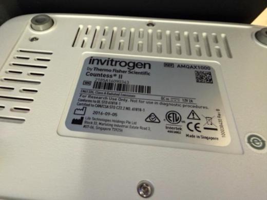 Invitrogen Countess II Cell Counter-cover